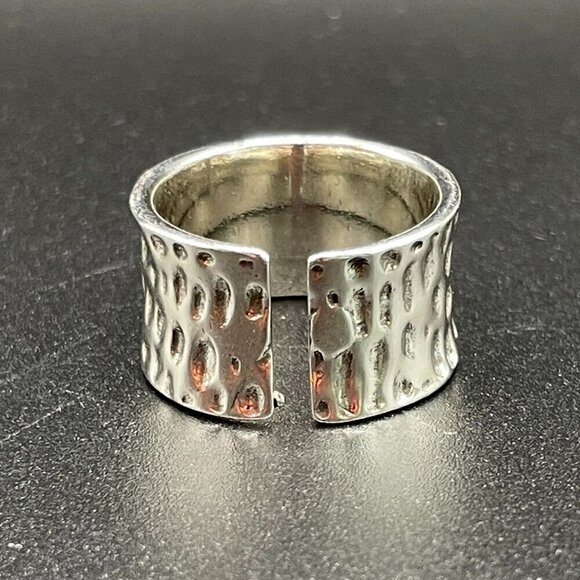 Boho Silver Tone Sunflower Adjustable Band Ring #1334 - Picture 8 of 8